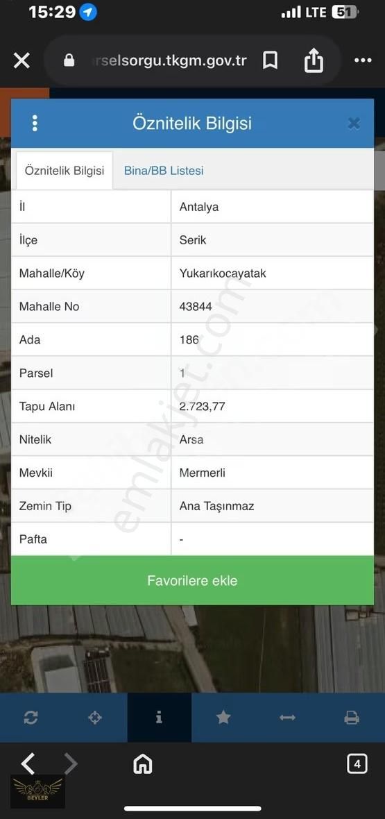 Yukarıkocayatak'ta Yola Sıfır Satılık 1815m2 Ticari Arsa