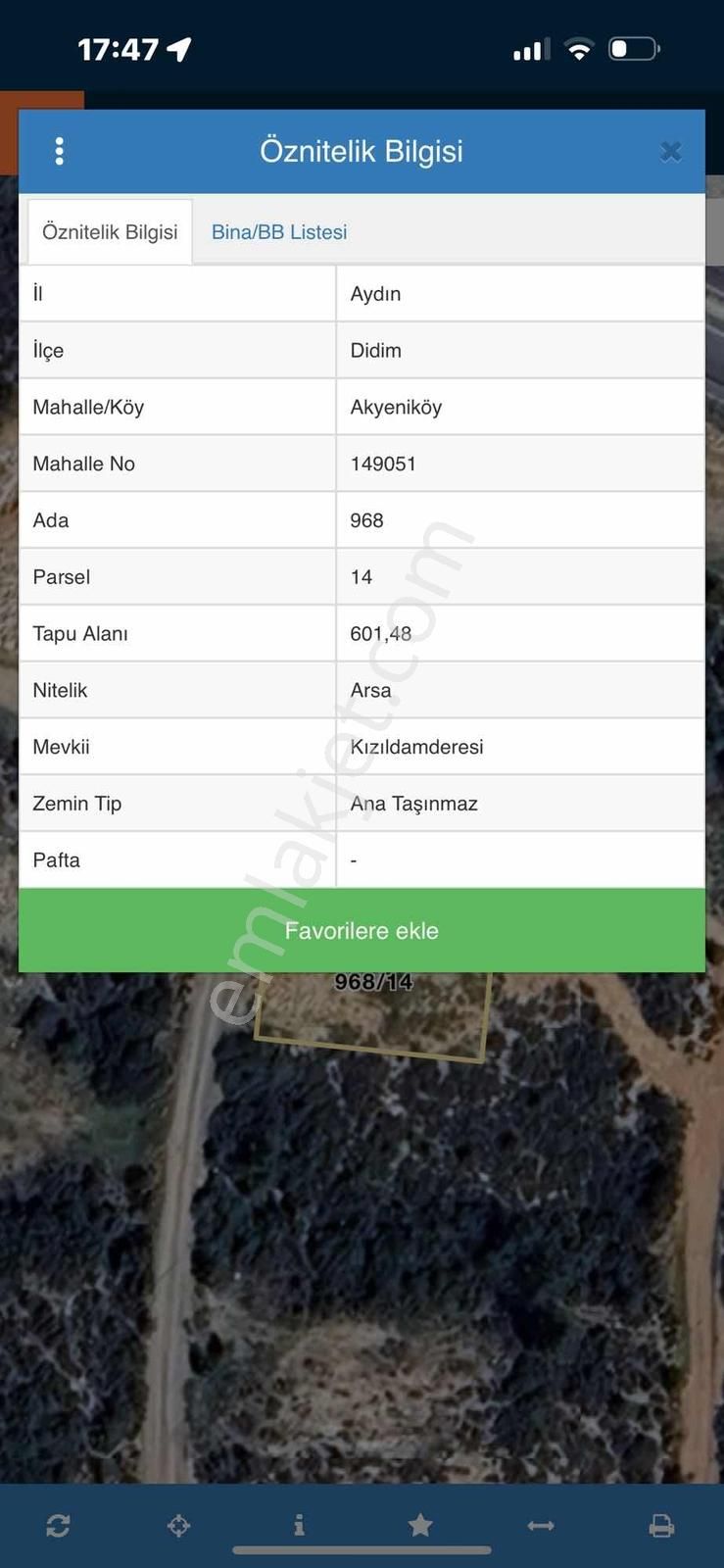 Didim Akyeniköy Bodrum Yolu Üzerinde Toki Evleri Yanında 600m2 - Görsel 5