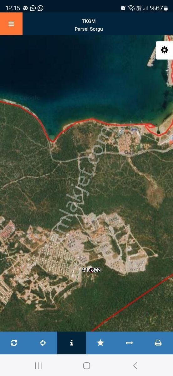 Acill Akbük'te Satılık Deniz Manzaralı 2 Villalık Arsa - Görsel 3
