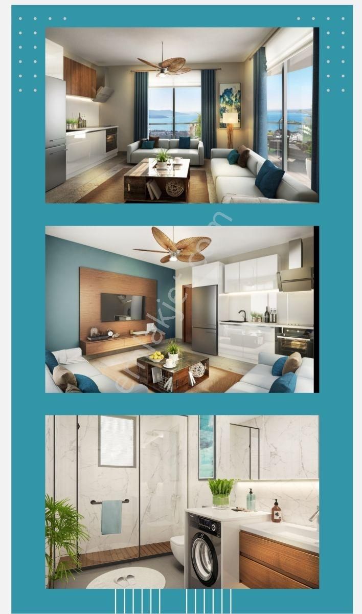 Didim Akbük'te Full Deniz Manzaralı Satılık Daireler Taksitle - Görsel 3