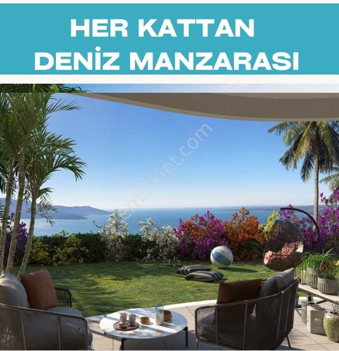 Didim Akbük'te Full Deniz Manzaralı Satılık Daireler Taksitle - Görsel 12