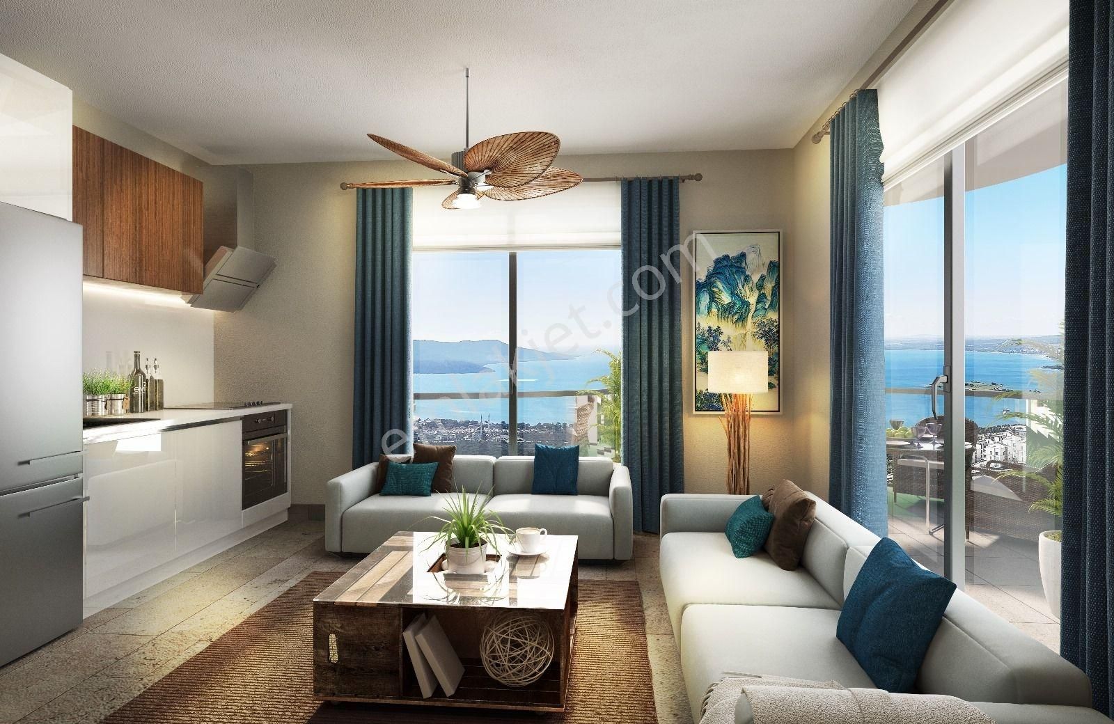 Didim Akbük'te Full Deniz Manzaralı Satılık Daireler Taksitle - Görsel 17