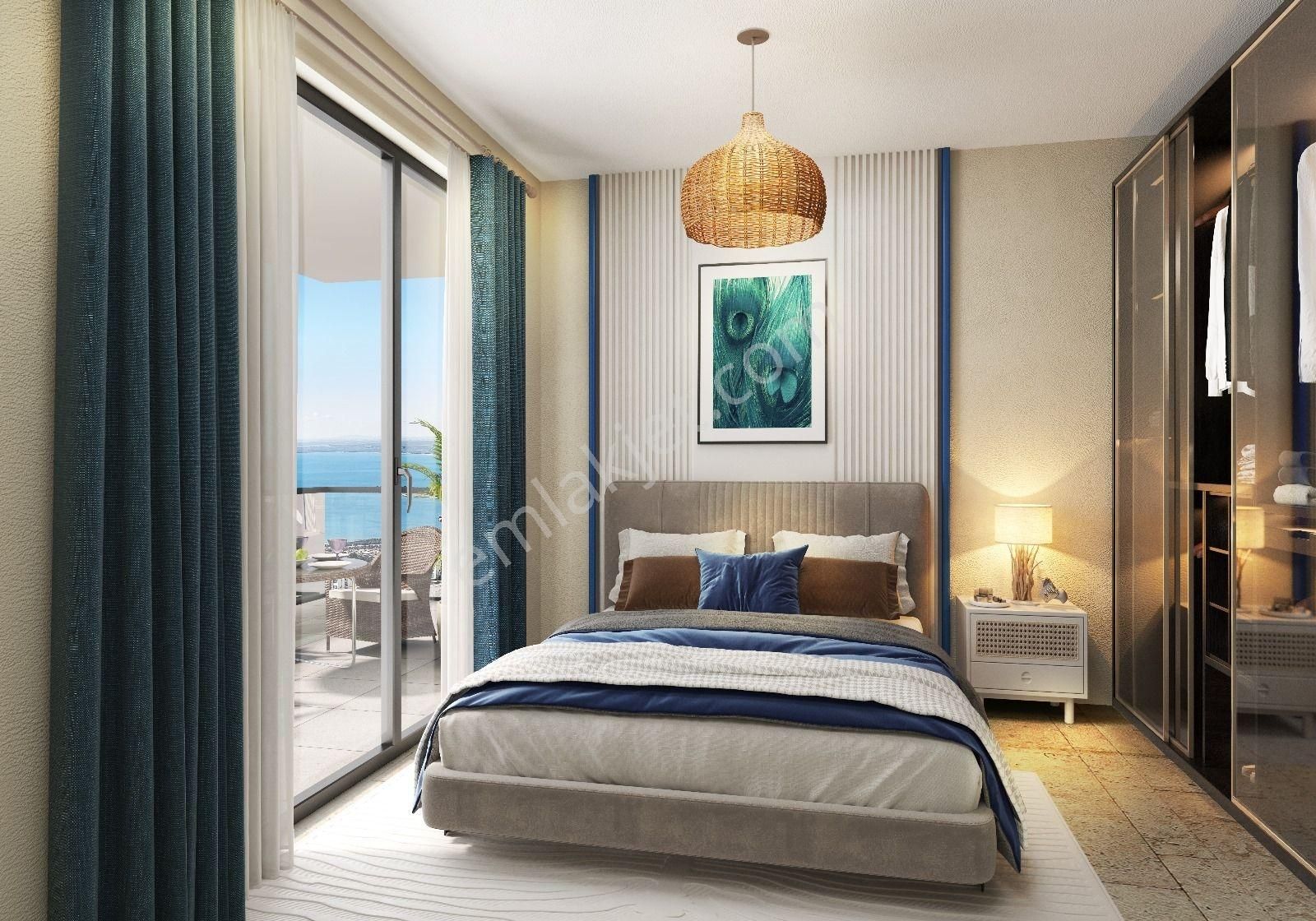 Didim Akbük'te Full Deniz Manzaralı Satılık Daireler Taksitle - Görsel 15