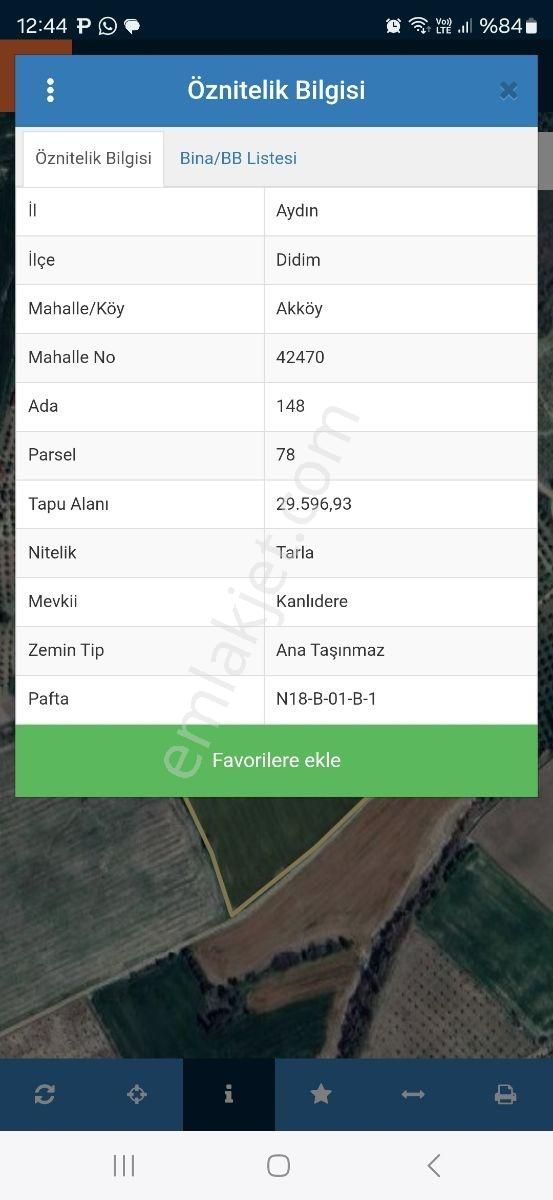 Didim Akköy'de Satılık Tarla - Görsel 2