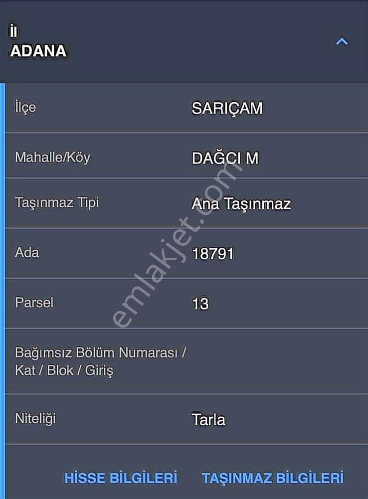 Altın Emlak Satıyor.sarıçam-dağcı Da Tek Tapu 2000 M2 Arsa - Görsel 2