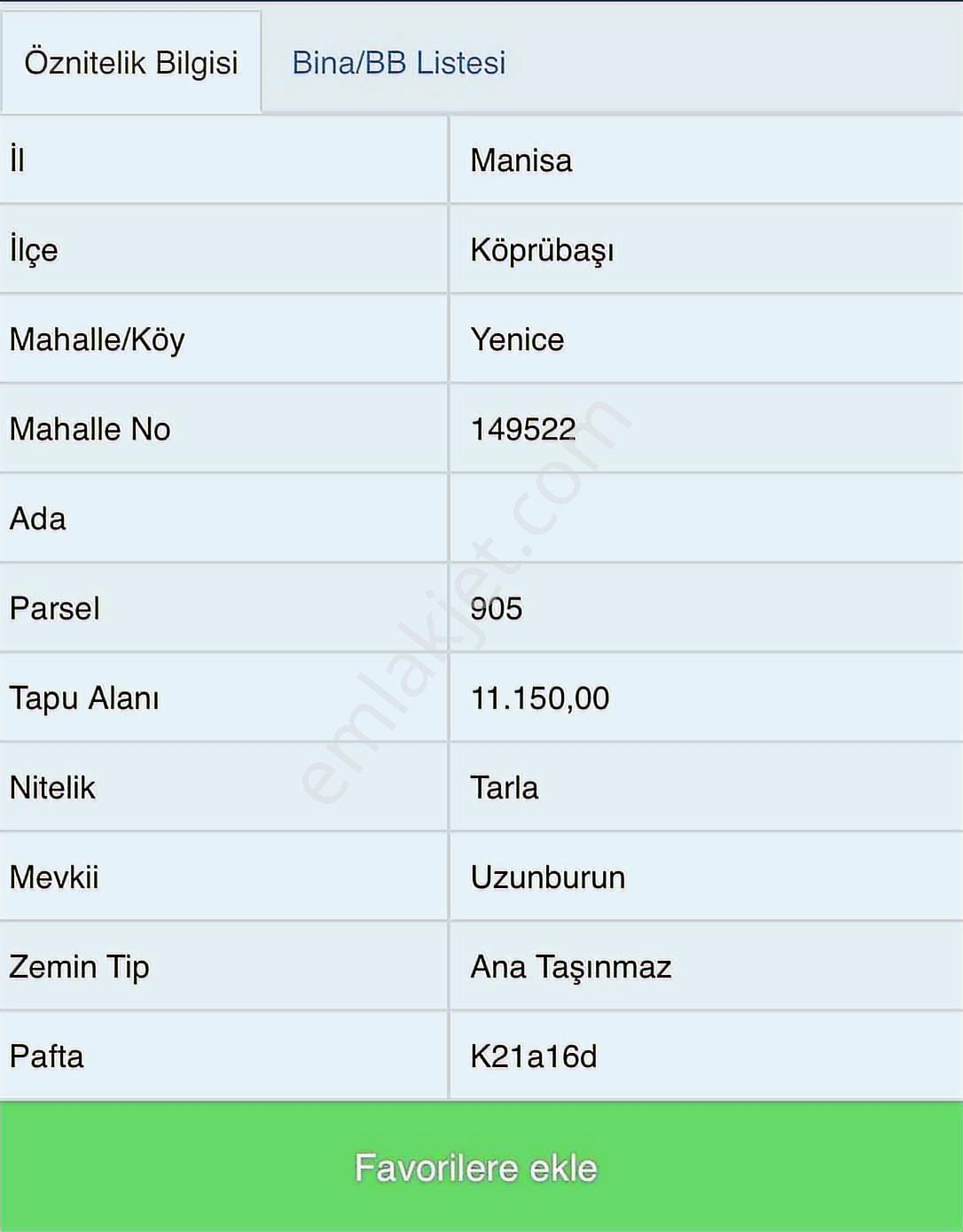 Manisa Köprübaşı Yenice Mh 67750 M2 Arazi - Görsel 6