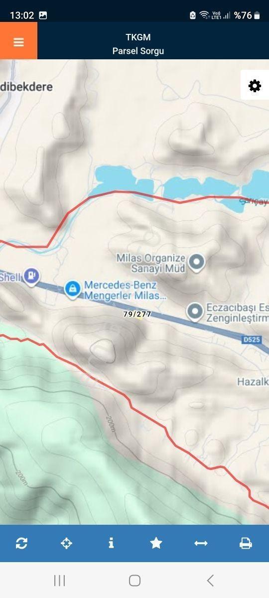 Muğla Milas Asfalt Üstü Sanayii İmar Dibinde Satılık Arazi