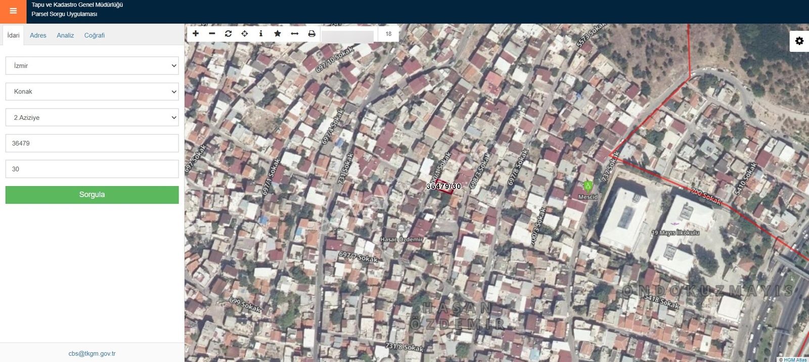 İzmi̇r Konak Azi̇zi̇ye De Satılık 130 M2 Arsa