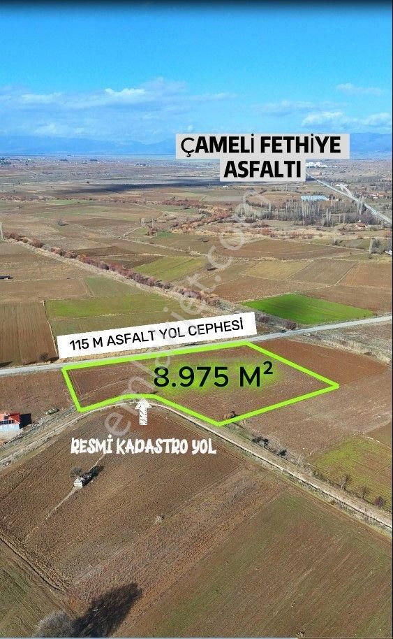 Şahin Emlaktan Denizli Acıpayam Bedirbey Mah.asfalt Yol Cepheli Satılık 8.975 M²tarla - Görsel 2