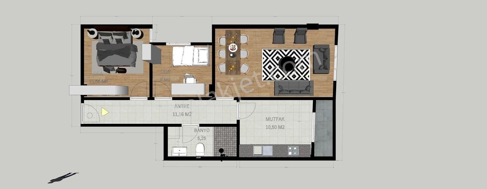 Darıca Bayramoğlu'nda Lüks 4+1 Çatı Dubleksi - Görsel 3