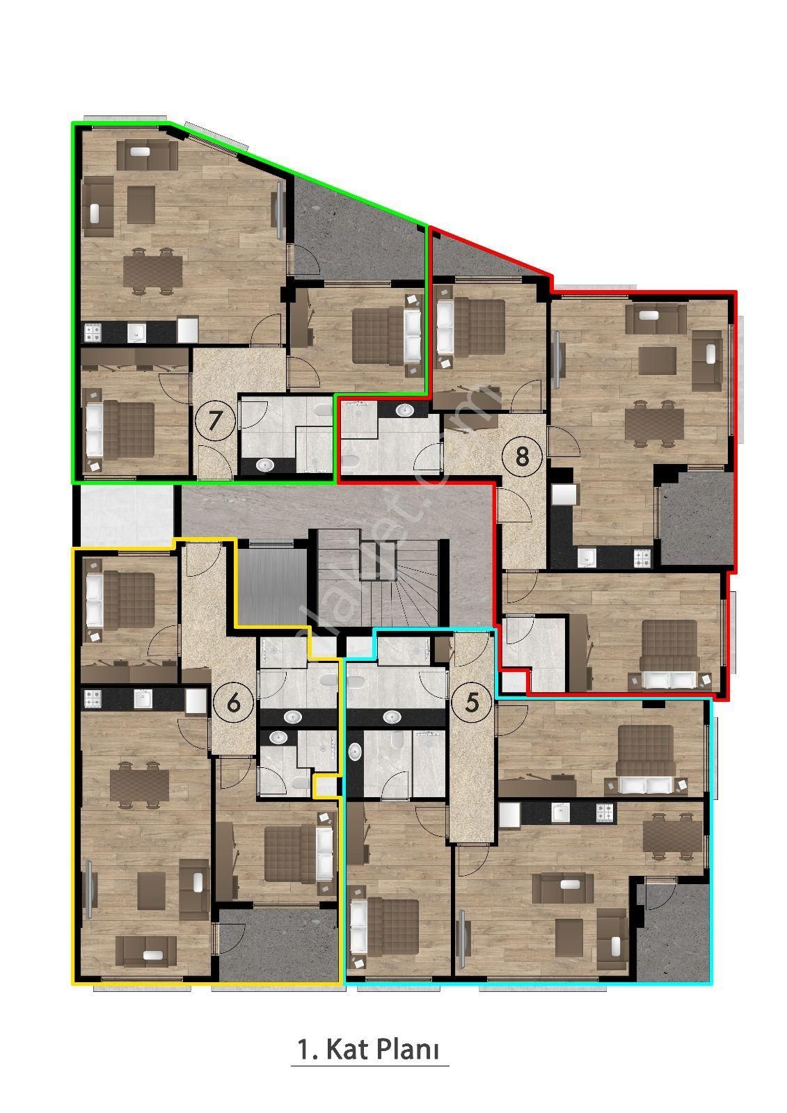 🏙️ Güzelçamlı'da 2+1 Ebeveyn Banyolu Daire - Görsel 7