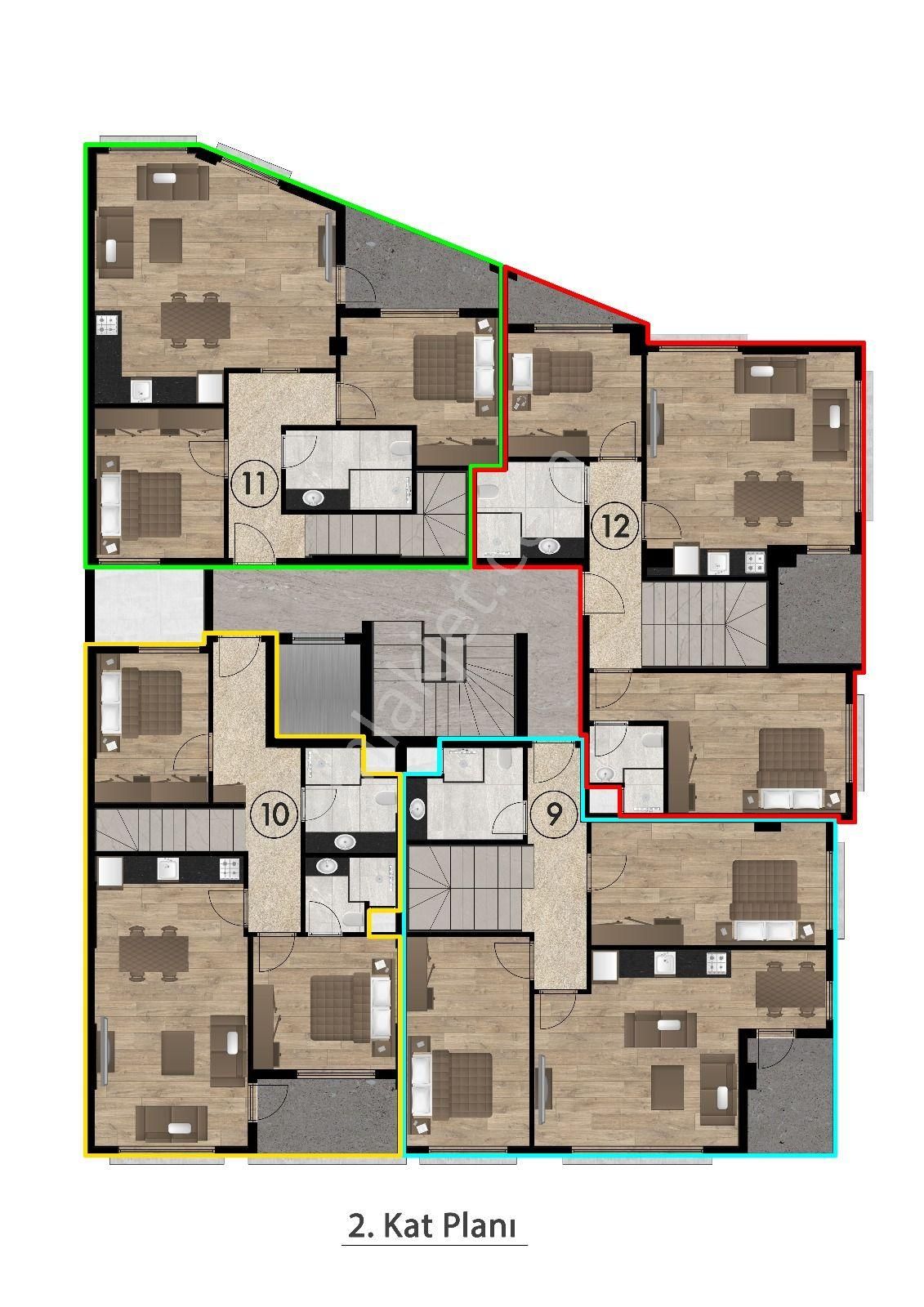 🏙️ Güzelçamlı'da 2+1 Ebeveyn Banyolu Daire - Görsel 8