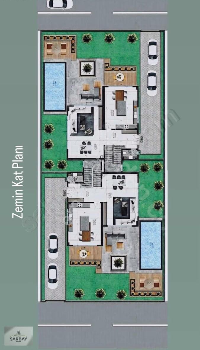 Şarbay Group-anahtar Teslim Ultra Lüks 6+1 Özel Havuzlu Tripleks - Görsel 27