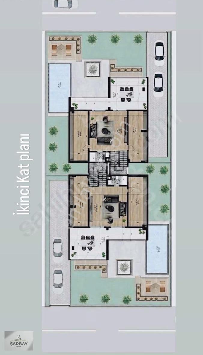 Şarbay Group-anahtar Teslim Ultra Lüks 6+1 Özel Havuzlu Tripleks - Görsel 33