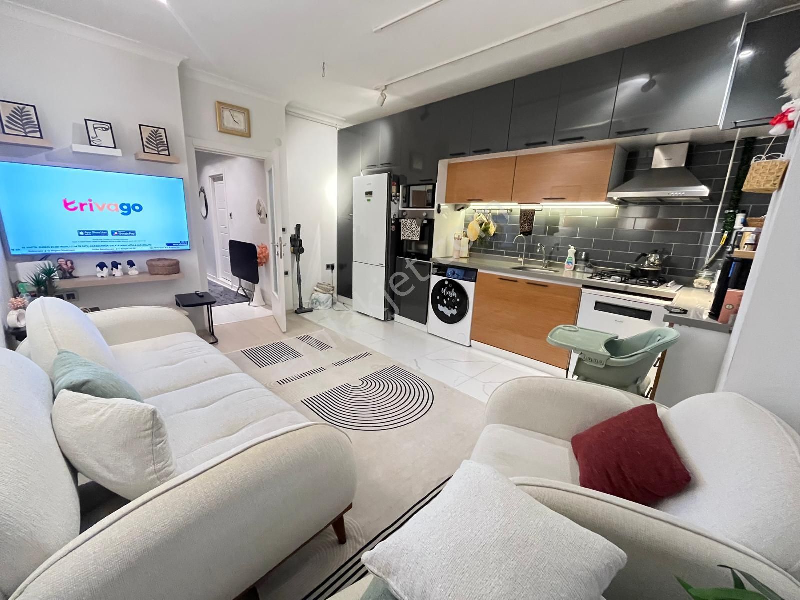 Seba'dan Fevziçakmak 1+1 60m2 Özel Lüks Yapılı Satılık Bahçeli Bahçe Katı - Görsel 3