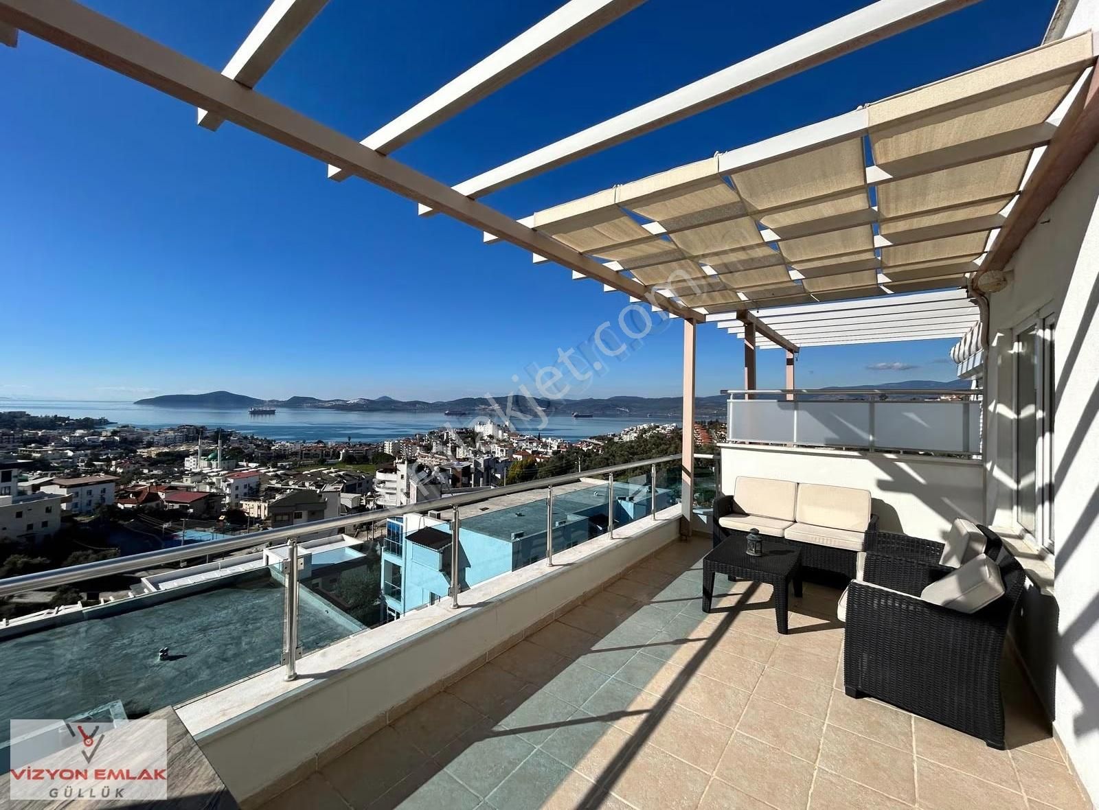 Milas Güllük Site İçerisinde Full Deniz Manzaralı Satılık Daire - Görsel 16