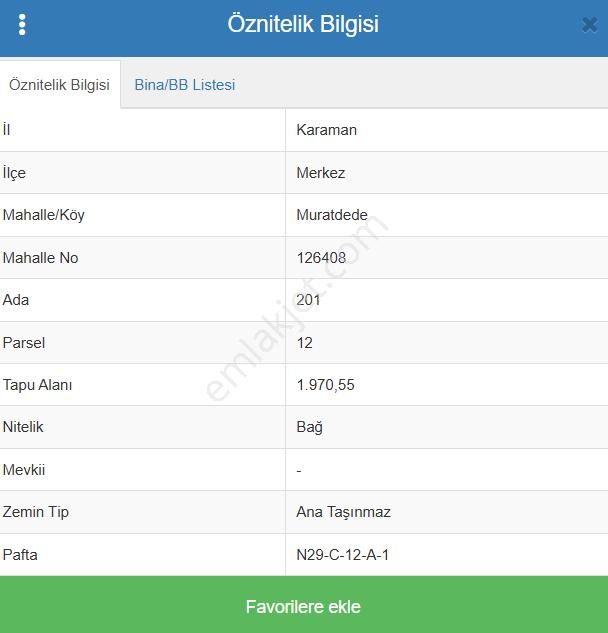 Karaman Merkez Muratdede Köyünde 1.970 M² Bağ Satılıktır - Görsel 6
