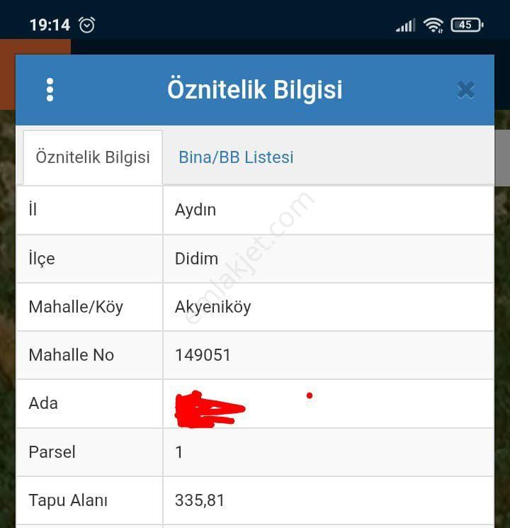 Akyenikoyde Satılık Arsa