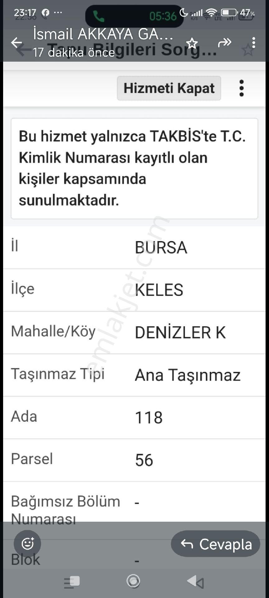 Bursa Midanya Keles'te Satılık Bahçe - Görsel 7