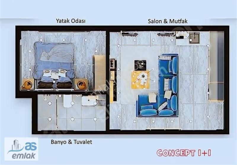 Side Kemer Mah Site İçerisinde 1+1 Havuzlu Otoparklı - Görsel 4