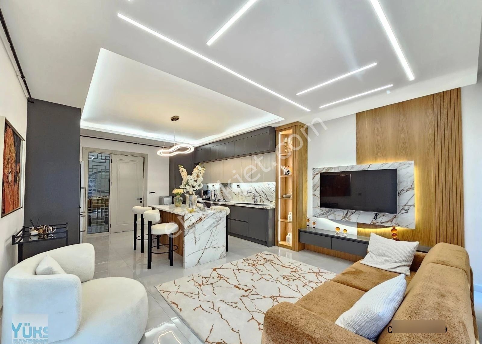 Denizli Yenişafak Ta 4+1 218 M2 Havuzlu Site İçinde Lüks Satılık Daireler - Görsel 10