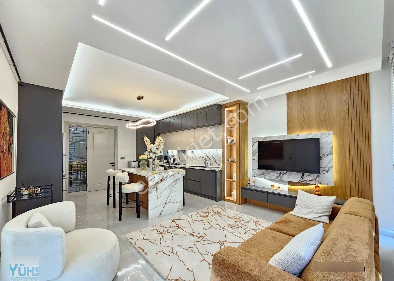 Denizli Yenişafak Ta 4+1 218 M2 Havuzlu Site İçinde Lüks Satılık Daireler - Görsel 12