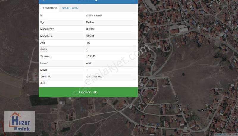 Nuribeyde B+2 Kat %40 İmarlı Köşe Parsel 1285m2 Satılık Arsa..! - Görsel 3