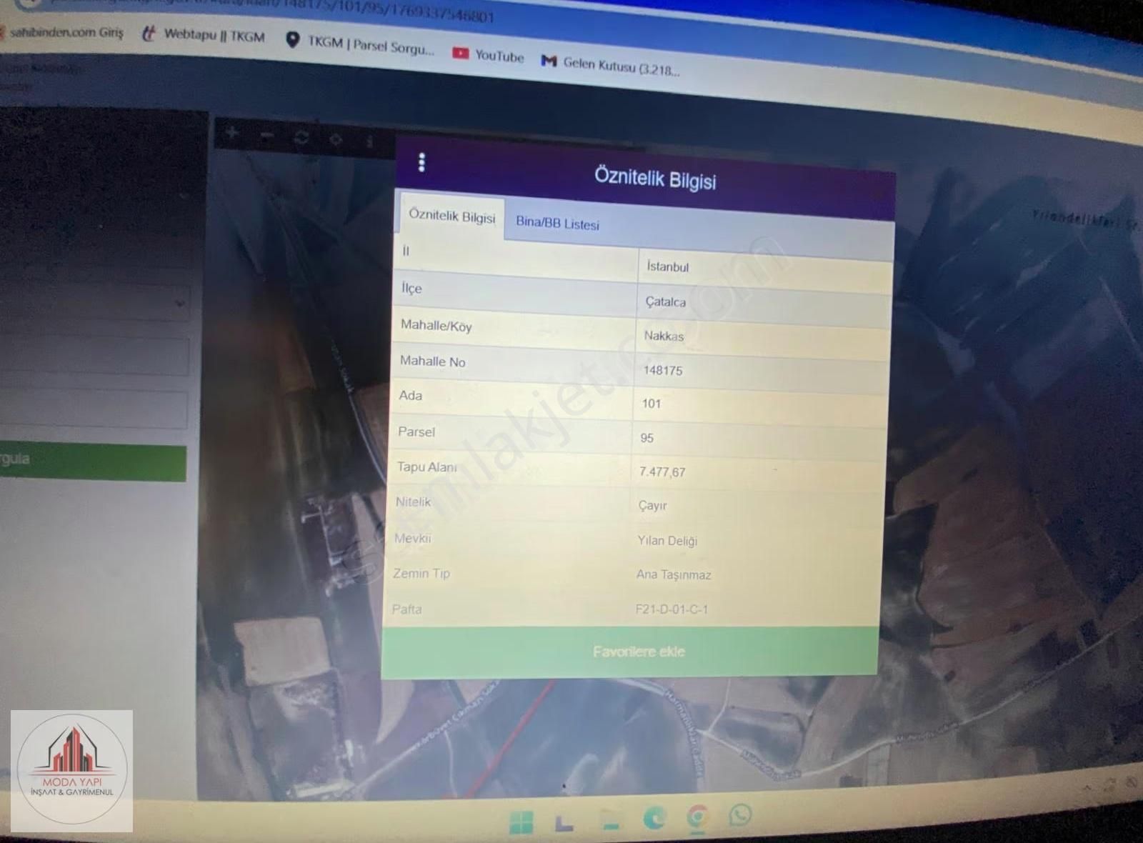 Çatalca Nakkaş 350 M2 Hisseye Sahip Geleceğe Yatırım Tarla...... - Görsel 6