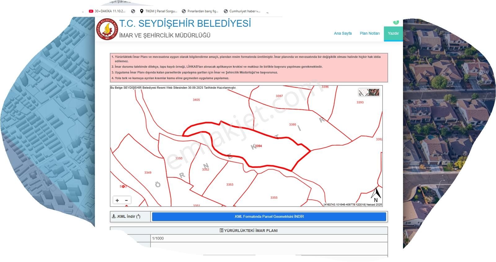 Özpınar ,dan Çavuş Satılık Tarla 10 572 M2 M2 Si 42,5 Tl ! - Görsel 7