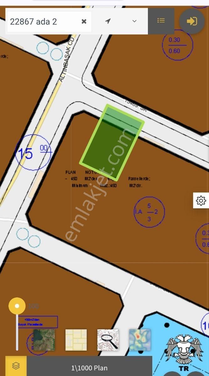 Derbentli Gayrimenkul'den Alakova Da 500 M2 İmarlı Arsa