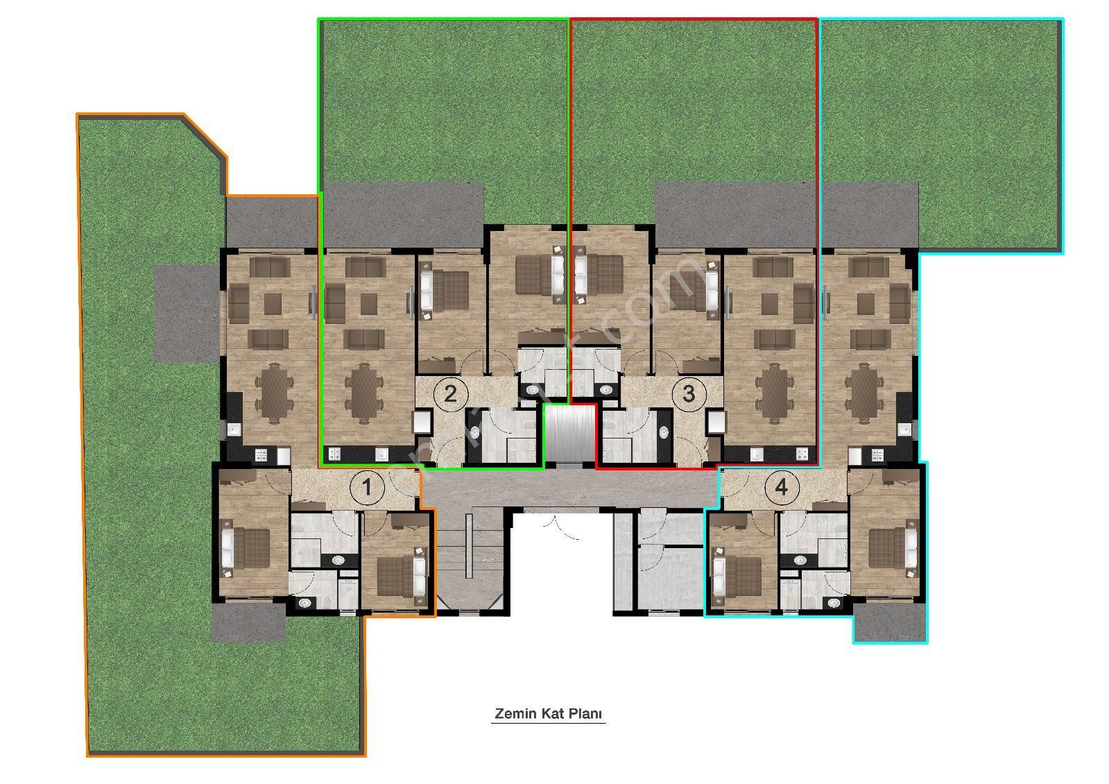 Güzelçamlı'da Projeden 2+1 Satılık Daireler - Görsel 16