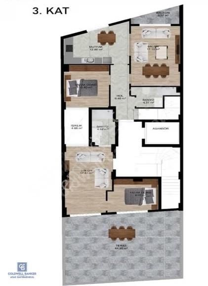 Karabağlar'da 2+1 Dairemizle Lüx Yaşama Sizleri De Bekliyoruz. - Görsel 2