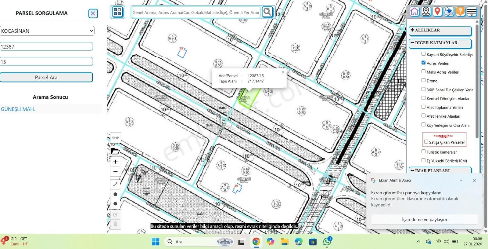 Güneşli"de Köşe Parsel 717 Mt2 Temiz - Görsel 5