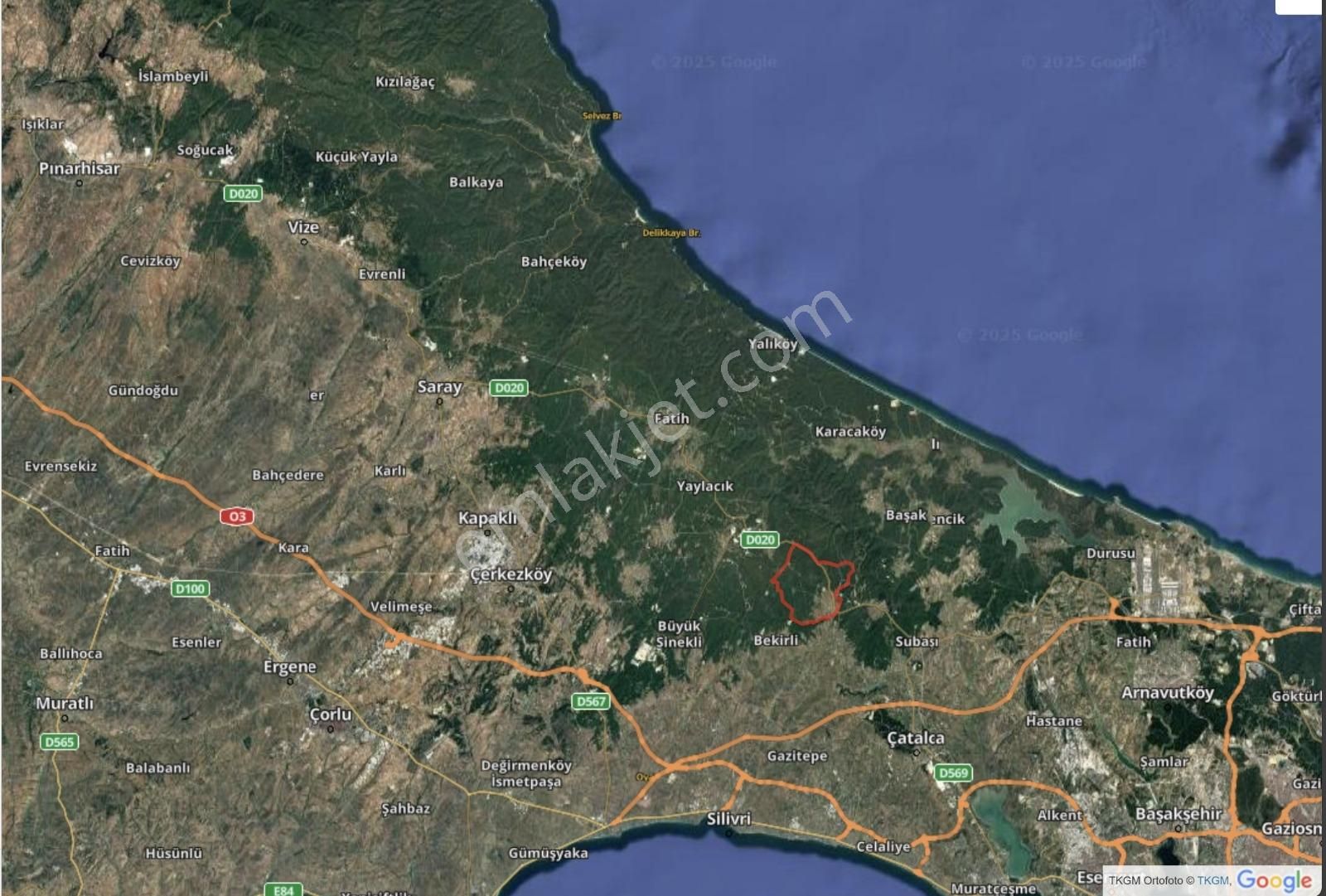 Çatalca İhsaniye Mah. 281 M2 Satılık Tarla - Görsel 10