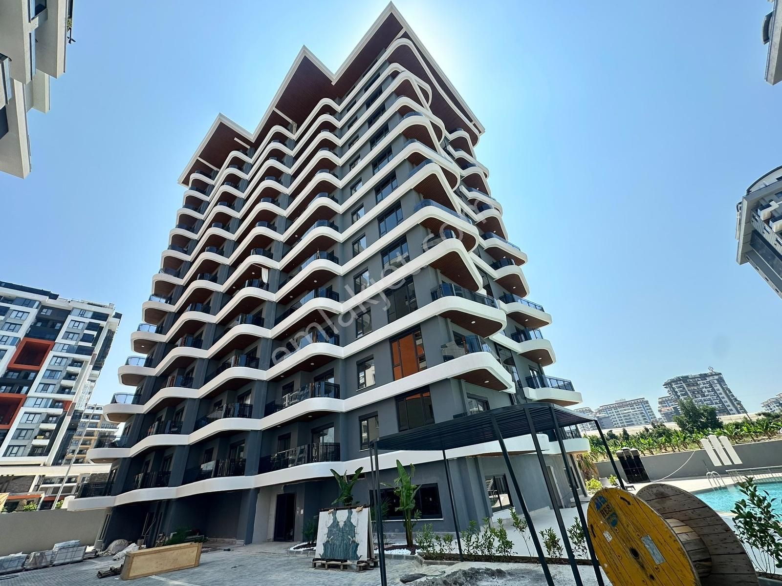 Alanya / Mahmutlar Mah. 1+1 Kiralık-kısmi Eşyalı Site İçerisinde - Görsel 18