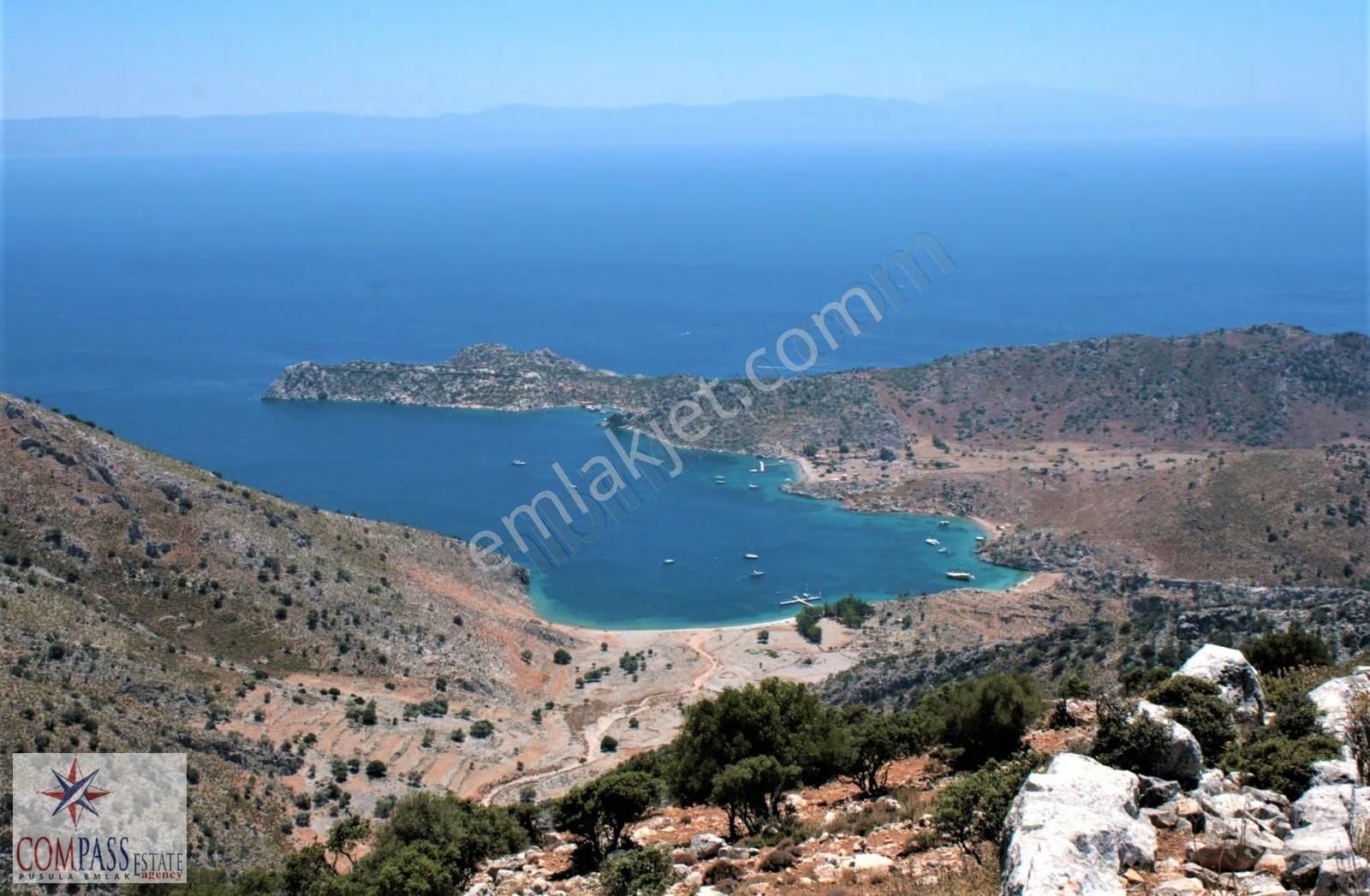 Marmaris Bozburun Burgaz Mevkiinde Deniz Manzaralı 530 M2 Tarla - Görsel 2