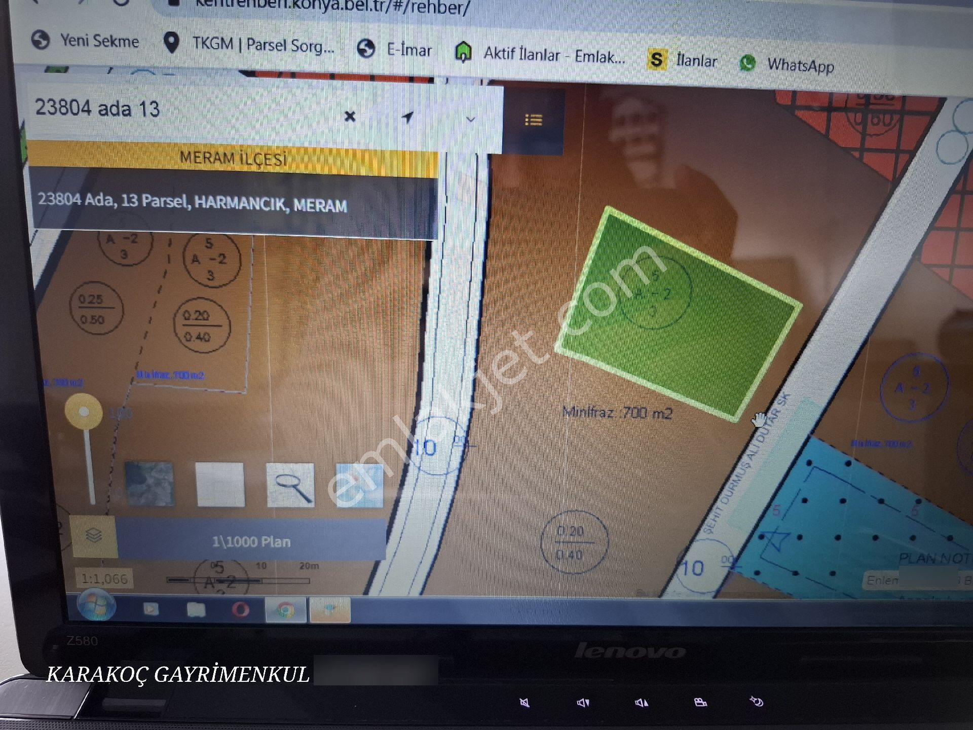 Karakoç Gayrimenkul Konya Harmancık Mahallesi Satılık 2 Kat İmarlı 1.148 M - Görsel 16