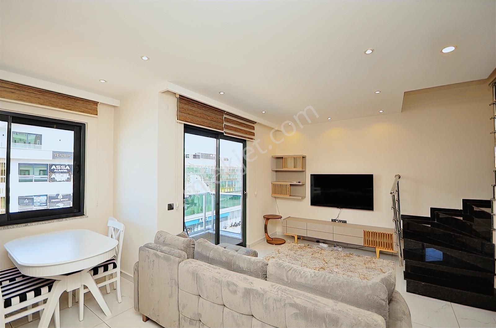 Alanya Oba'da Satılık 2+1 Dubleks İkametgaha Uygun Full Eşyalı - Görsel 12