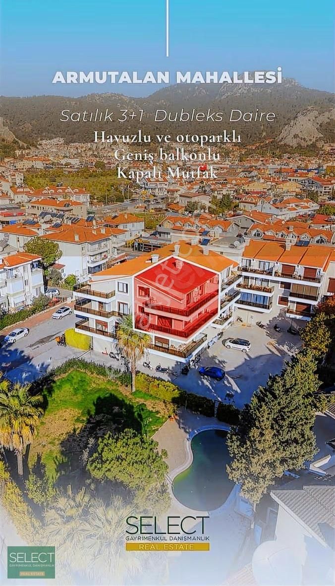 Select'ten Marmaris'te Havuzlu Otoparklı Satılık Geniş Daire
