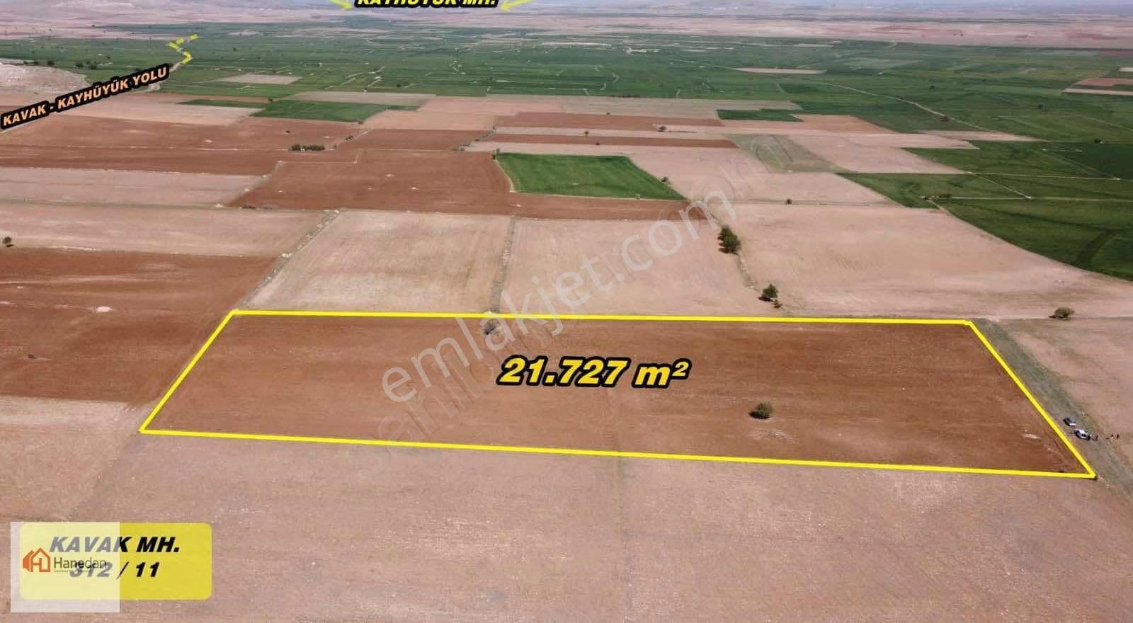Hanedan,dan 21.727 M2 Çarıklar Sınırında Kavak Tapulamalı Tarla - Görsel 4