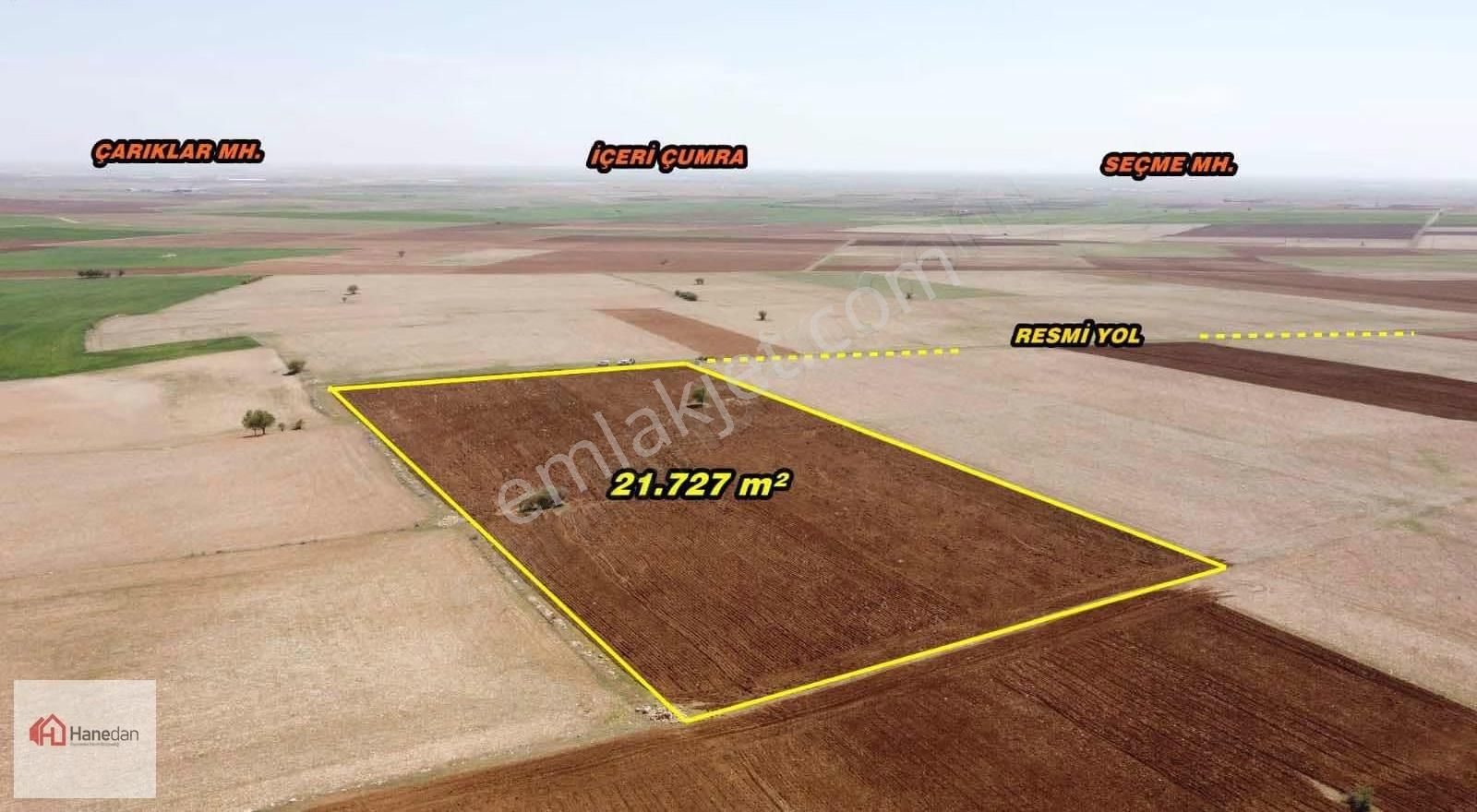 Hanedan,dan 21.727 M2 Çarıklar Sınırında Kavak Tapulamalı Tarla - Görsel 29