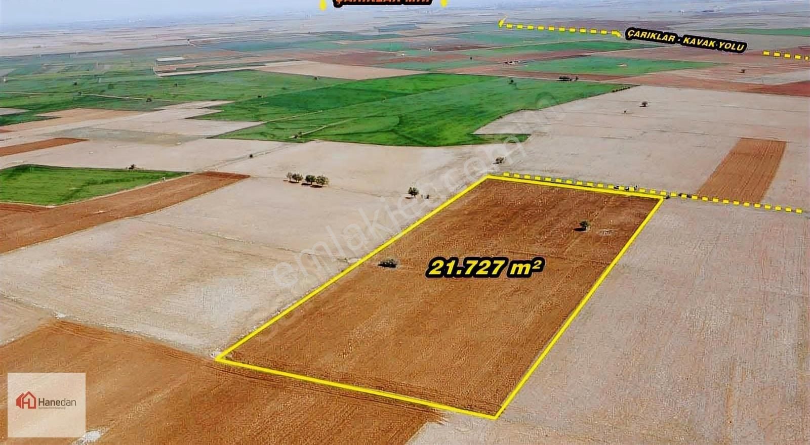 Hanedan,dan 21.727 M2 Çarıklar Sınırında Kavak Tapulamalı Tarla - Görsel 21