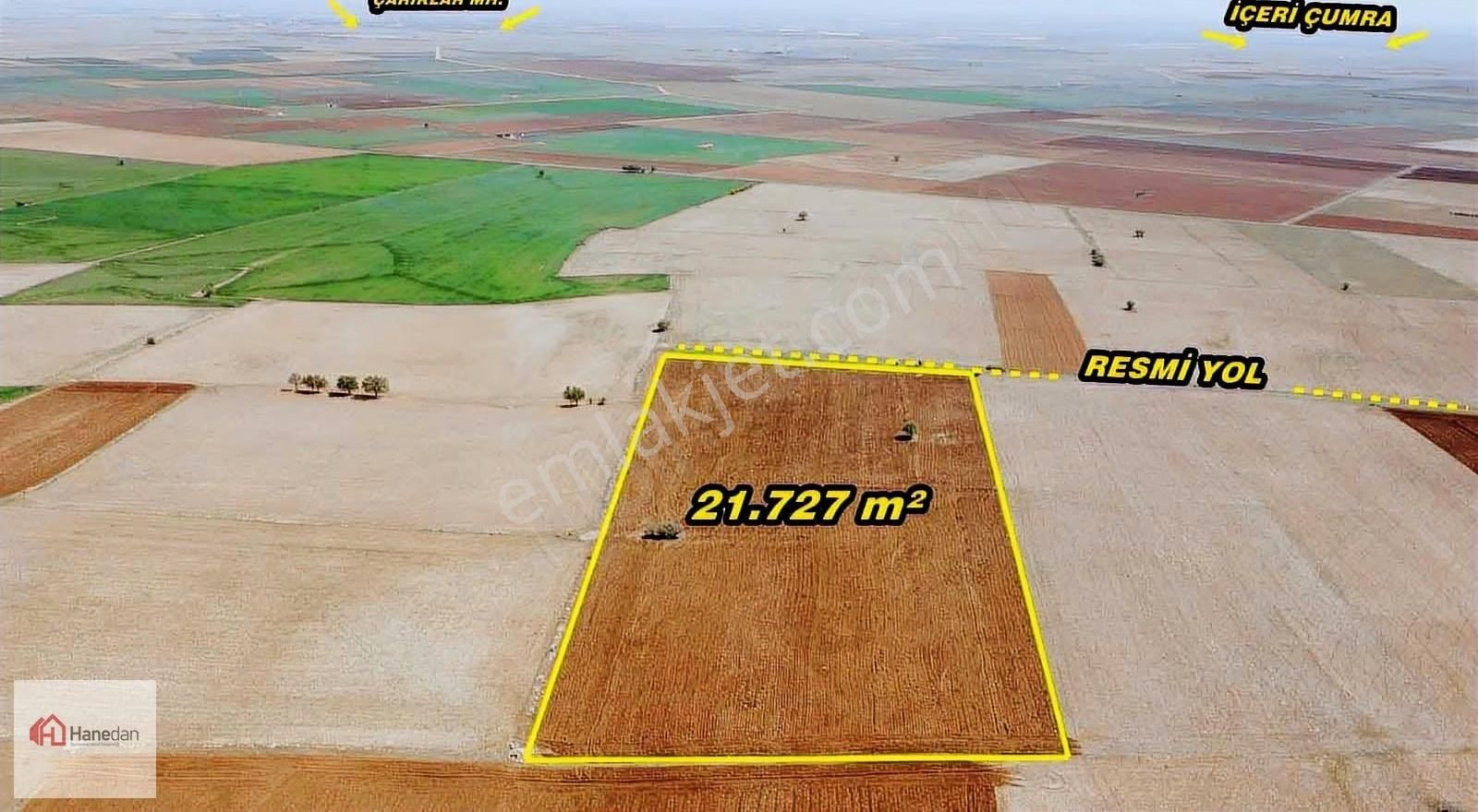Hanedan,dan 21.727 M2 Çarıklar Sınırında Kavak Tapulamalı Tarla - Görsel 14