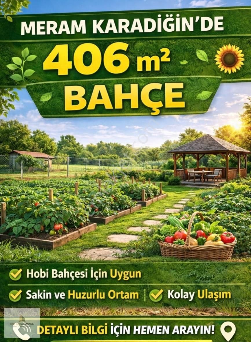 Meram Karadiğin'de 406 M² Sakin Konum Bahçe - Görsel 11
