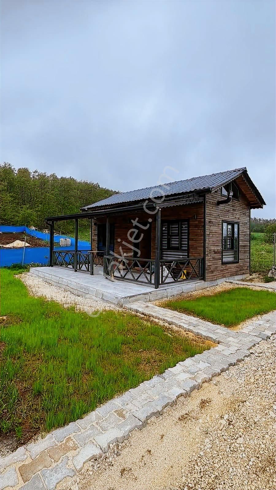 Takaslı Doğa İçinde 1+1 Bungalov Bağ Evi -resmi Yollu