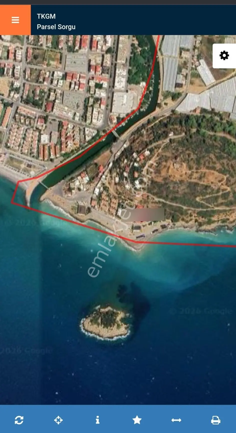 Mersın Bozyazı'da 618 M² Full Denız Manzaralı İmarlı Yatırımlık
