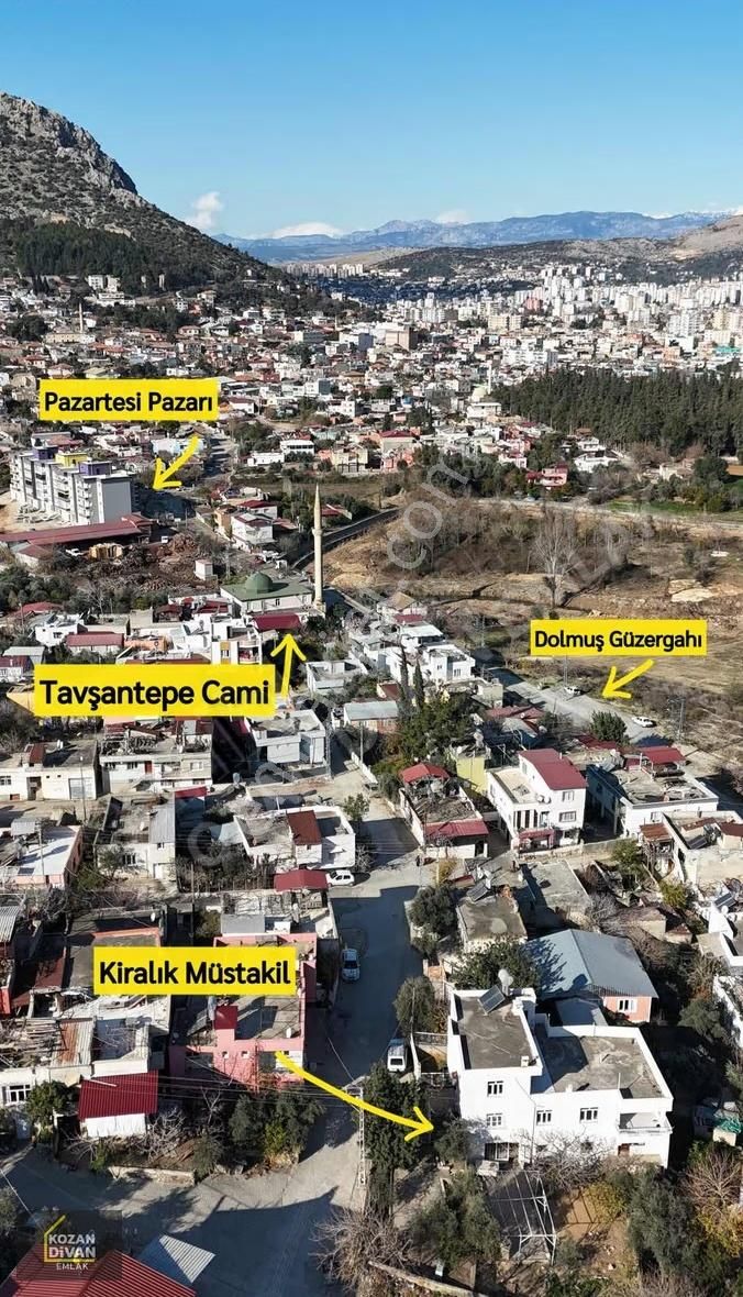Kozan Divan Emlak'tan Tavşantepe'de Kiralık Tek Müstakil - Görsel 9