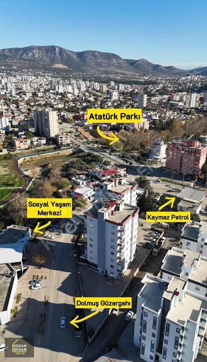 Kozan Divan Emlak'tan Sağlık Meslek Lisesine Komşu 3+1 Daire