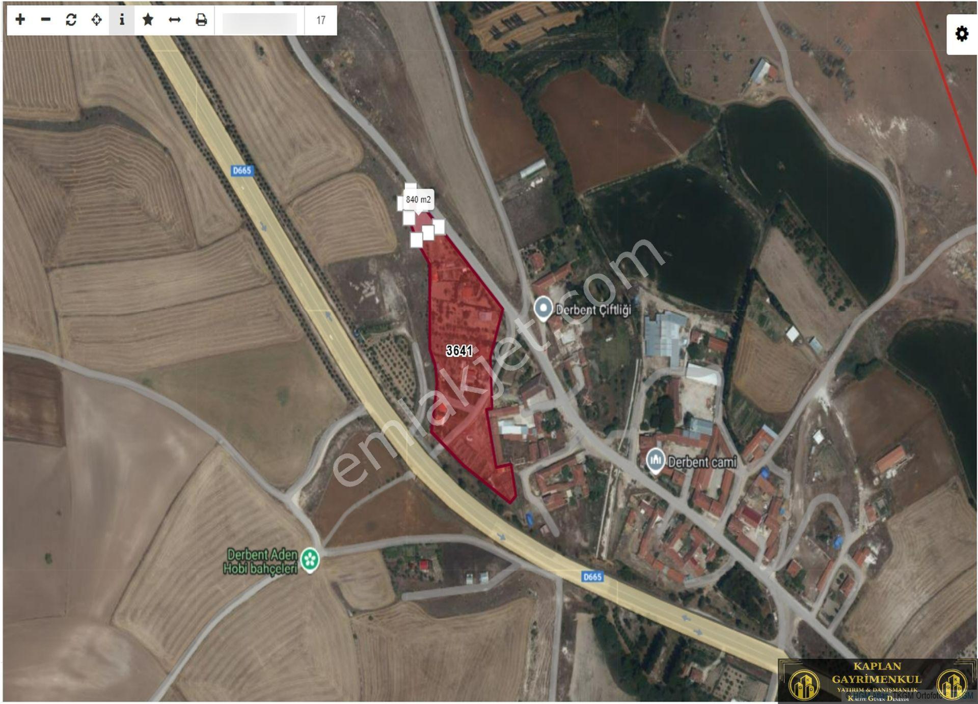 Kaplan Gayrimenkul’den Karapazar-derbent Mahallesinde 840 M² Satılık Müstakil Tarla - Görsel 3