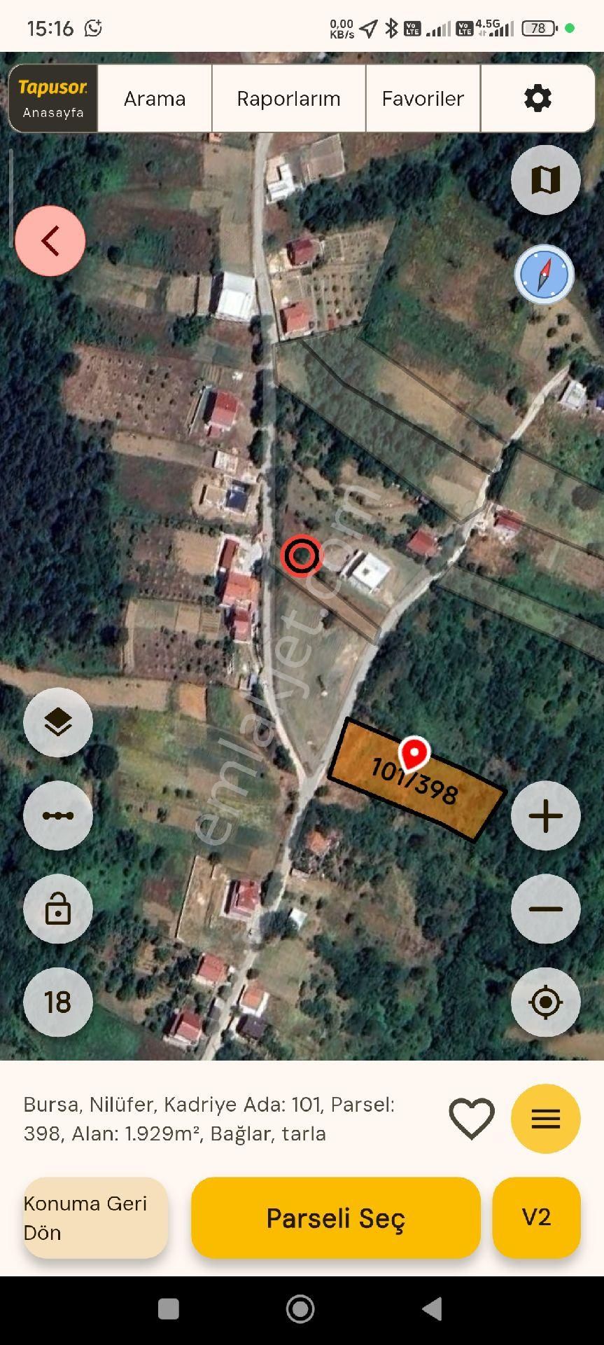 🚨bursa Nilüfer’de Bu Metrekare Bu Fiyata Yok! 1.930 M² Yatırımlık Tarla - Görsel 3
